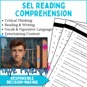 True Friends: Reading Comprehension and SEL Short Story Lesson Assessment