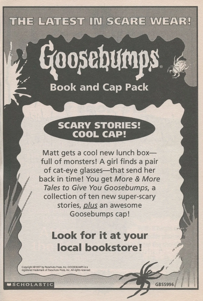 Goosebumps Book Scholastic Catalog